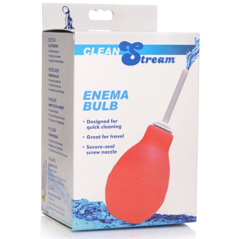 CleanStream Enema Bulb Red - Extreme Toyz Singapore - https://extremetoyz.com.sg - Sex Toys and Lingerie Online Store