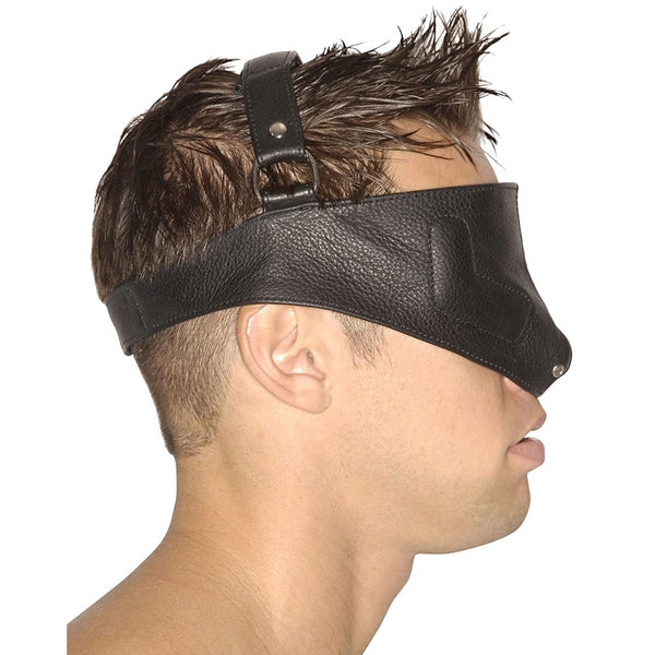 Strict Leather Upper Face Mask (Genuine Leather) - Extreme Toyz Singapore - https://extremetoyz.com.sg - Sex Toys and Lingerie Online Store