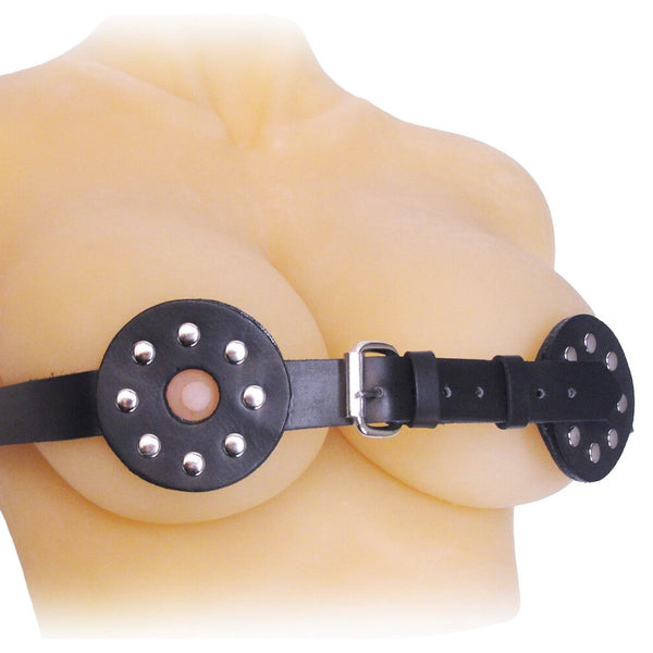 Strict Leather Studded Spiked Breast Binder with Nipple Holes - Extreme Toyz Singapore - https://extremetoyz.com.sg - Sex Toys and Lingerie Online Store
