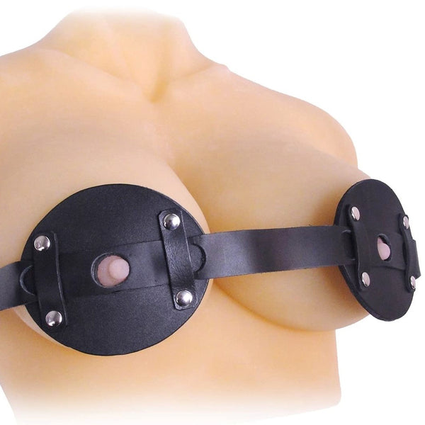 Strict Leather Spiked Breast Binder with Nipple Holes - Extreme Toyz Singapore - https://extremetoyz.com.sg - Sex Toys and Lingerie Online Store