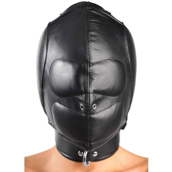 Padded Leather Hood