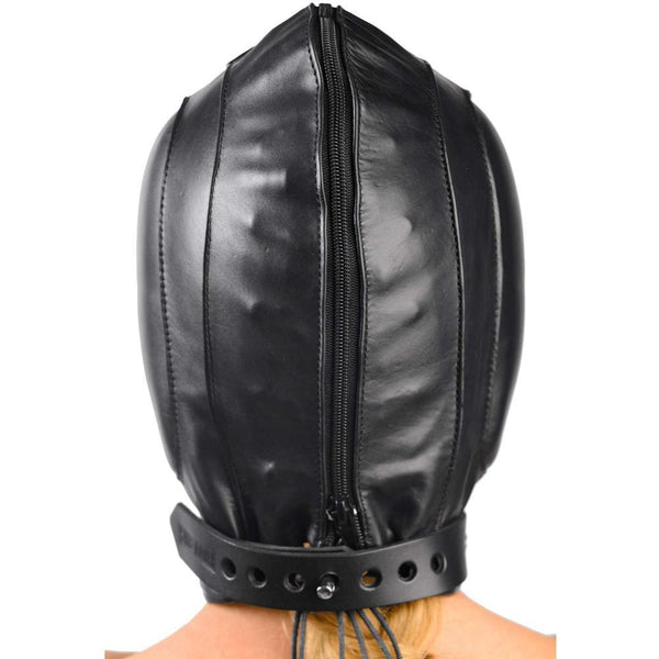 Padded Leather Hood