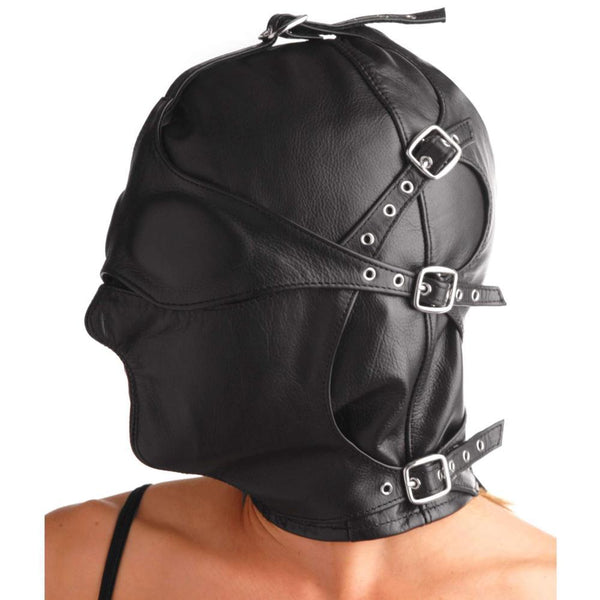 STRICT LEATHER Asylum Leather Hood with Removable Blindfold and Muzzle - Extreme Toyz Singapore - https://extremetoyz.com.sg - Sex Toys and Lingerie Online Store - Bondage Gear / Vibrators / Electrosex Toys / Wireless Remote Control Vibes / Sexy Lingerie and Role Play / BDSM / Dungeon Furnitures / Dildos and Strap Ons  / Anal and Prostate Massagers / Anal Douche and Cleaning Aide / Delay Sprays and Gels / Lubricants and more...