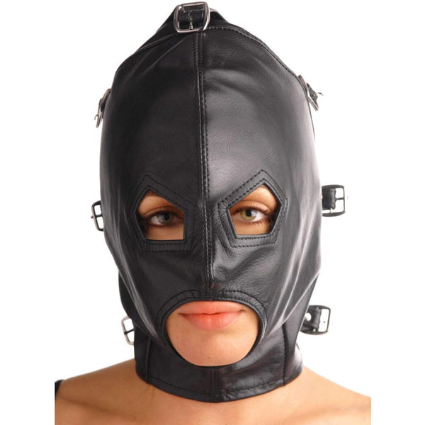 STRICT LEATHER Asylum Leather Hood with Removable Blindfold and Muzzle - Extreme Toyz Singapore - https://extremetoyz.com.sg - Sex Toys and Lingerie Online Store - Bondage Gear / Vibrators / Electrosex Toys / Wireless Remote Control Vibes / Sexy Lingerie and Role Play / BDSM / Dungeon Furnitures / Dildos and Strap Ons  / Anal and Prostate Massagers / Anal Douche and Cleaning Aide / Delay Sprays and Gels / Lubricants and more...