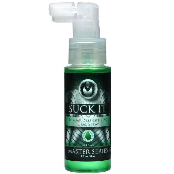Master Series Suck It Throat Desensitizing Oral Sex Spray 2 oz. - Extreme Toyz Singapore - https://extremetoyz.com.sg - Sex Toys and Lingerie Online Store - Bondage Gear / Vibrators / Electrosex Toys / Wireless Remote Control Vibes / Sexy Lingerie and Role Play / BDSM / Dungeon Furnitures / Dildos and Strap Ons  / Anal and Prostate Massagers / Anal Douche and Cleaning Aide / Delay Sprays and Gels / Lubricants and more...