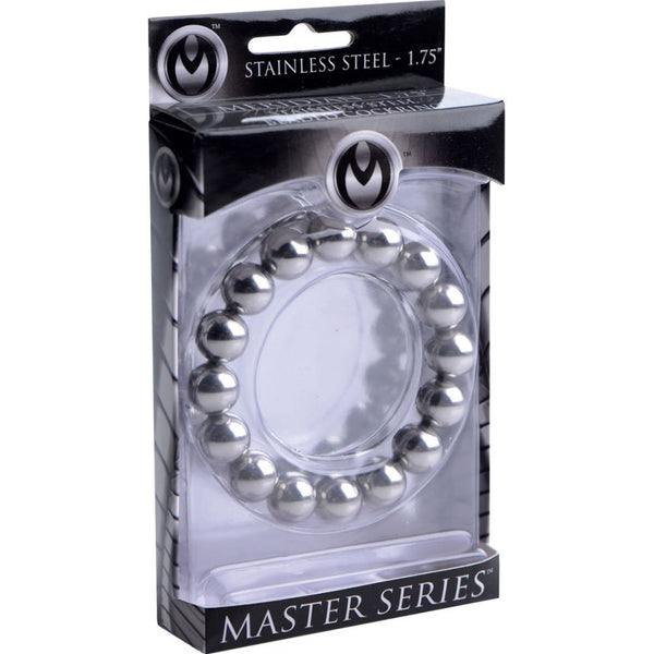 Master Series Meridian Stainless Steel Beaded Cock Ring - Extreme Toyz Singapore - https://extremetoyz.com.sg - Sex Toys and Lingerie Online Store - Bondage Gear / Vibrators / Electrosex Toys / Wireless Remote Control Vibes / Sexy Lingerie and Role Play / BDSM / Dungeon Furnitures / Dildos and Strap Ons / Anal and Prostate Massagers / Anal Douche and Cleaning Aide / Delay Sprays and Gels / Lubricants and more...