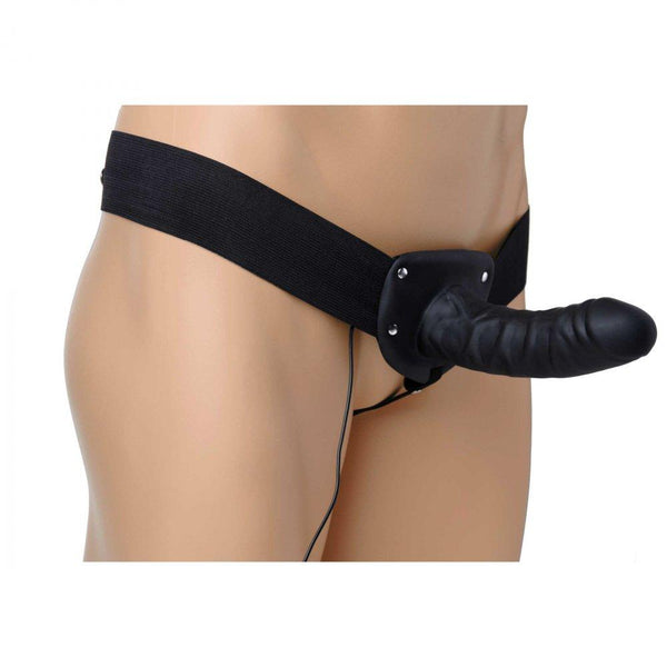 Size Matters Deluxe Vibro Erection Assist Hollow Strap On - Extreme Toyz Singapore - https://extremetoyz.com.sg - Sex Toys and Lingerie Online Store