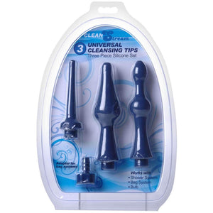 CleanStream Universal 3 Piece Silicone Enema Attachment Set - Extreme Toyz Singapore - https://extremetoyz.com.sg - Sex Toys and Lingerie Online Store