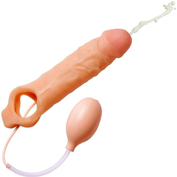 Size Matters Realistic Ejaculating Penis Enlargement Sheath - Extreme Toyz Singapore - https://extremetoyz.com.sg - Sex Toys and Lingerie Online Store