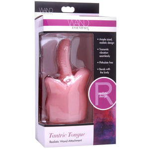 Wand Essentials Tantric Tongue Realistic Wand Attachment - Extreme Toyz Singapore - https://extremetoyz.com.sg - Sex Toys and Lingerie Online Store - Bondage Gear / Vibrators / Electrosex Toys / Wireless Remote Control Vibes / Sexy Lingerie and Role Play / BDSM / Dungeon Furnitures / Dildos and Strap Ons  / Anal and Prostate Massagers / Anal Douche and Cleaning Aide / Delay Sprays and Gels / Lubricants and more...