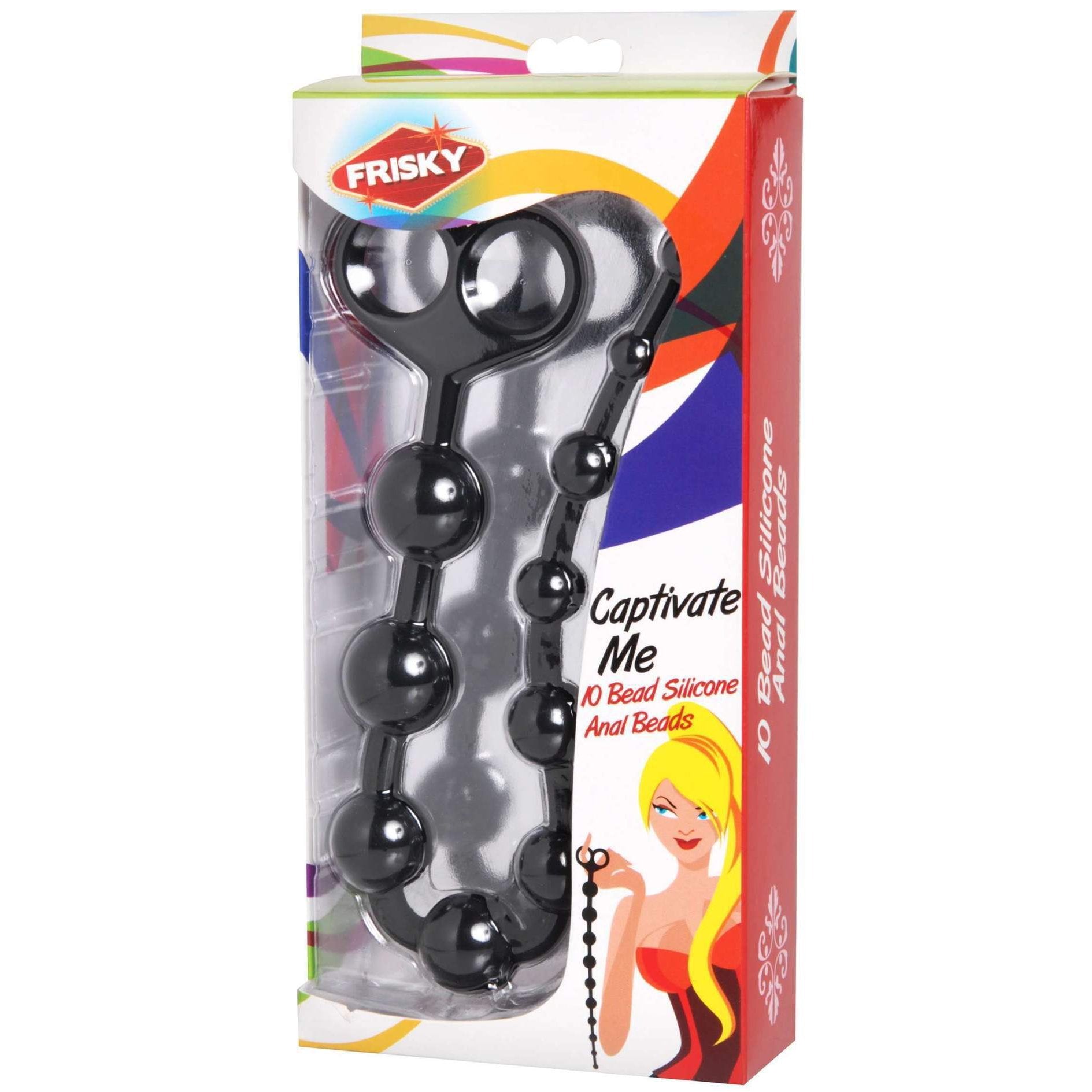 Captivate Me 10 Bead Silicone Anal Beads