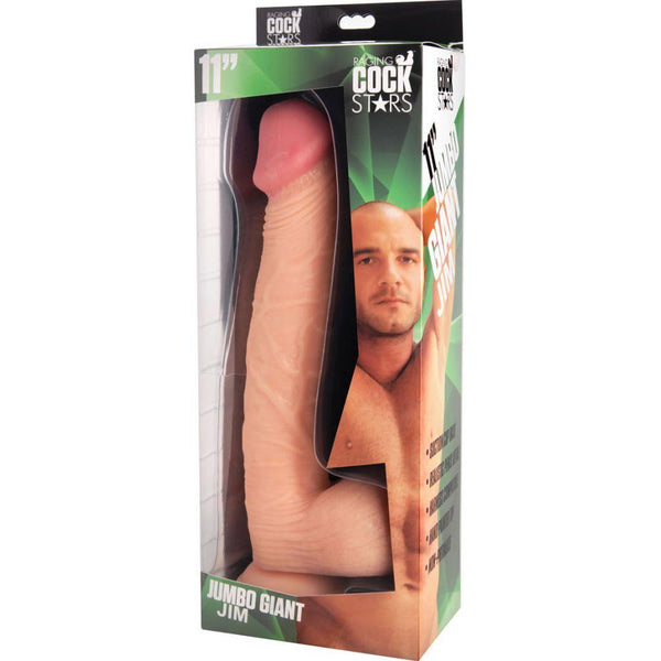 Raging Cockstars Jumbo Giant Jim 11 Inch Realistic Dildo - Extreme Toyz Singapore - https://extremetoyz.com.sg - Sex Toys and Lingerie Online Store - Bondage Gear / Vibrators / Electrosex Toys / Wireless Remote Control Vibes / Sexy Lingerie and Role Play / BDSM / Dungeon Furnitures / Dildos and Strap Ons  / Anal and Prostate Massagers / Anal Douche and Cleaning Aide / Delay Sprays and Gels / Lubricants and more...