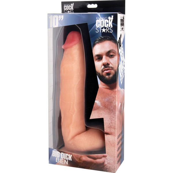 Raging Cockstars Big Dick Ben 10 Inch Realistic Dildo - Extreme Toyz Singapore - https://extremetoyz.com.sg - Sex Toys and Lingerie Online Store - Bondage Gear / Vibrators / Electrosex Toys / Wireless Remote Control Vibes / Sexy Lingerie and Role Play / BDSM / Dungeon Furnitures / Dildos and Strap Ons  / Anal and Prostate Massagers / Anal Douche and Cleaning Aide / Delay Sprays and Gels / Lubricants and more...