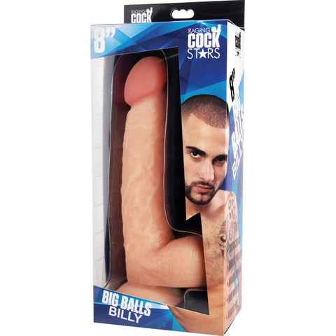 Raging Cockstars Big Balls Billy 8" Realistic Dildo - Extreme Toyz Singapore - https://extremetoyz.com.sg - Sex Toys and Lingerie Online Store - Bondage Gear / Vibrators / Electrosex Toys / Wireless Remote Control Vibes / Sexy Lingerie and Role Play / BDSM / Dungeon Furnitures / Dildos and Strap Ons  / Anal and Prostate Massagers / Anal Douche and Cleaning Aide / Delay Sprays and Gels / Lubricants and more...