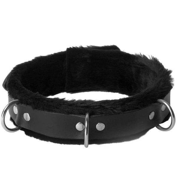 Fur Lined Leather Bondage Essentials Kit