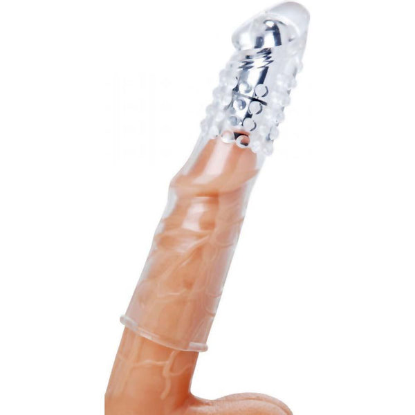 Size Matters Clear Sensations Vibrating Penis Enhancer - Extreme Toyz Singapore - https://extremetoyz.com.sg - Sex Toys and Lingerie Online Store