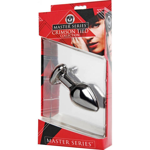 Master Series Crimson Tied Scarlet Heart Jewel Anal Plug - Extreme Toyz Singapore - https://extremetoyz.com.sg - Sex Toys and Lingerie Online Store