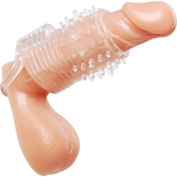 Size Matters Clear Sensations Vibrating Erection Sleeve - Extreme Toyz Singapore - https://extremetoyz.com.sg - Sex Toys and Lingerie Online Store