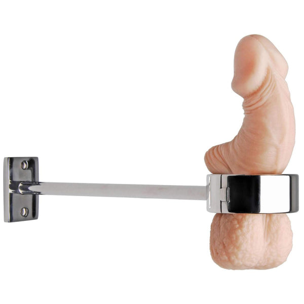 Locking Mounted CBT Scrotum Cuff with Bar