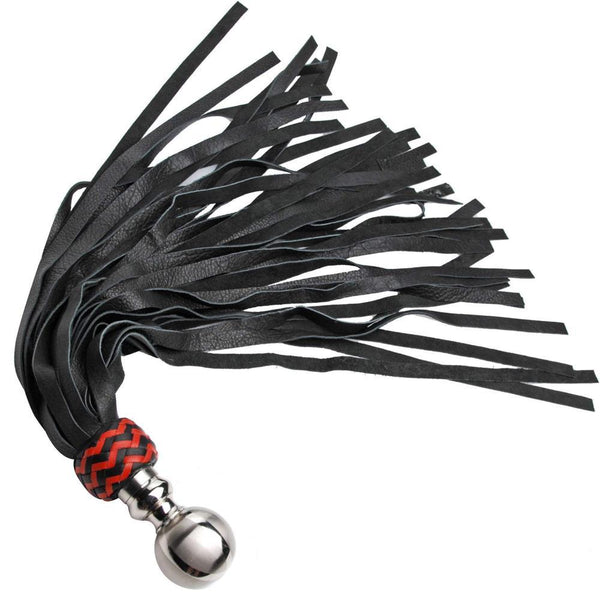 Strict Leather Premium Leather Ball Handle Flogger - Extreme Toyz Singapore - https://extremetoyz.com.sg - Sex Toys and Lingerie Online Store