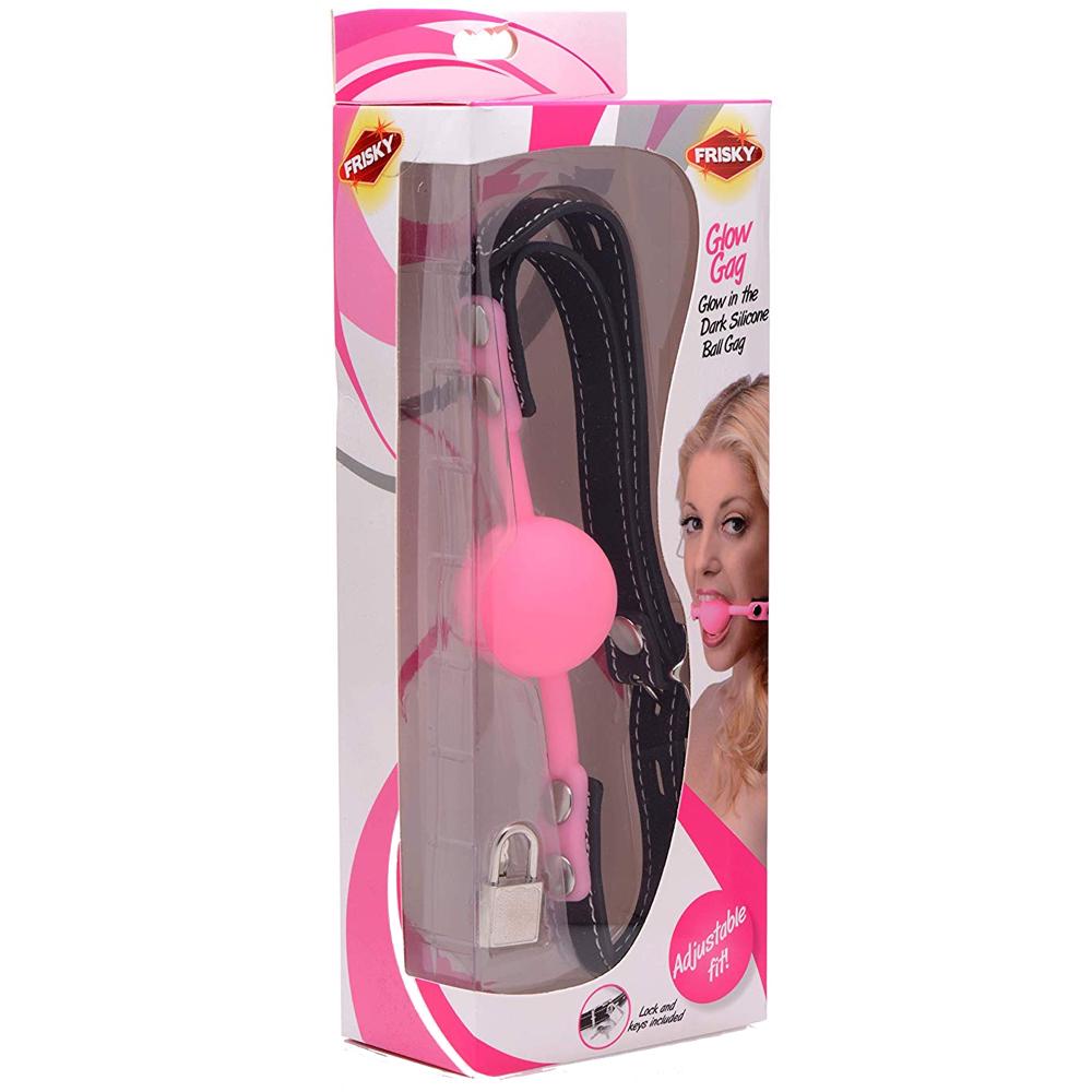 Glow Gag Glow in the Dark Silicone Ball Gag