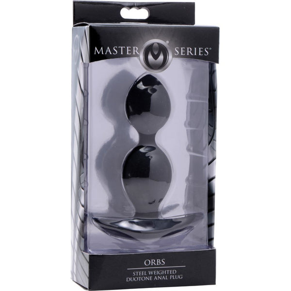 Master Series Orbs Steel Weighted Duotone Silicone Anal Plug - Extreme Toyz Singapore - https://extremetoyz.com.sg - Sex Toys and Lingerie Online Store - Bondage Gear / Vibrators / Electrosex Toys / Wireless Remote Control Vibes / Sexy Lingerie and Role Play / BDSM / Dungeon Furnitures / Dildos and Strap Ons  / Anal and Prostate Massagers / Anal Douche and Cleaning Aide / Delay Sprays and Gels / Lubricants and more...