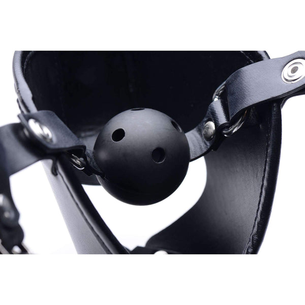 Master Series Pup Puppy Play Hood & Breathable Ball Gag - Extreme Toyz Singapore - https://extremetoyz.com.sg - Sex Toys and Lingerie Online Store