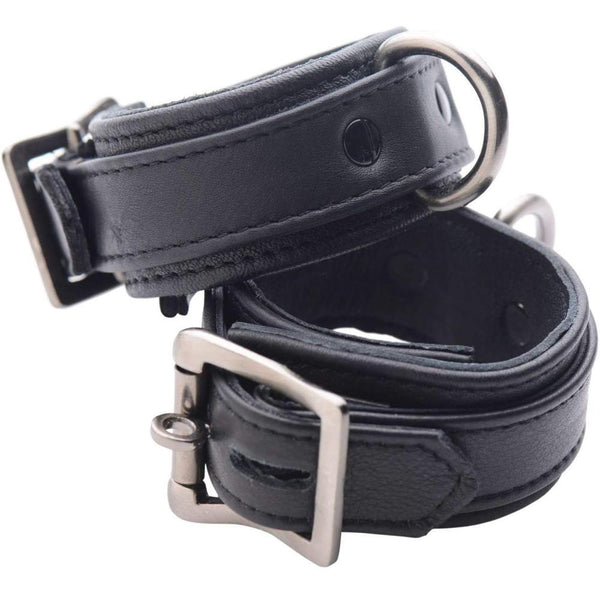 STRICT LEATHER Leather Luxury Locking Ankle Cuffs - Extreme Toyz Singapore - https://extremetoyz.com.sg - Sex Toys and Lingerie Online Store - Bondage Gear / Vibrators / Electrosex Toys / Wireless Remote Control Vibes / Sexy Lingerie and Role Play / BDSM / Dungeon Furnitures / Dildos and Strap Ons  / Anal and Prostate Massagers / Anal Douche and Cleaning Aide / Delay Sprays and Gels / Lubricants and more...