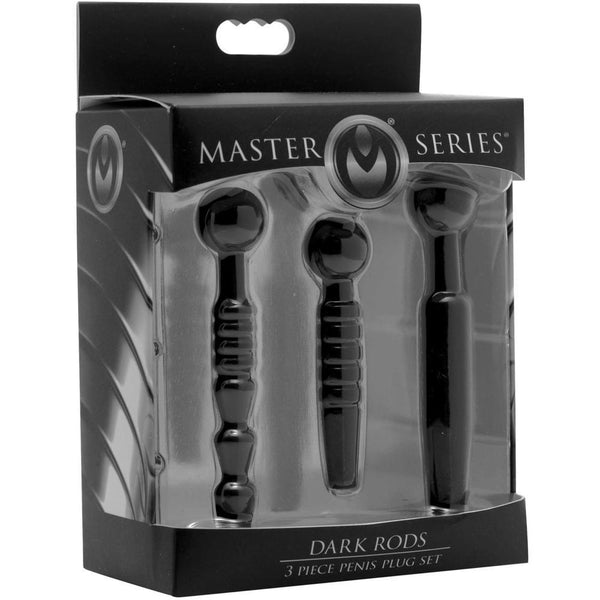 Master Series Dark Rods 3 Piece Silicone Penis Plug Set - Extreme Toyz Singapore - https://extremetoyz.com.sg - Sex Toys and Lingerie Online Store - Bondage Gear / Vibrators / Electrosex Toys / Wireless Remote Control Vibes / Sexy Lingerie and Role Play / BDSM / Dungeon Furnitures / Dildos and Strap Ons  / Anal and Prostate Massagers / Anal Douche and Cleaning Aide / Delay Sprays and Gels / Lubricants and more...
