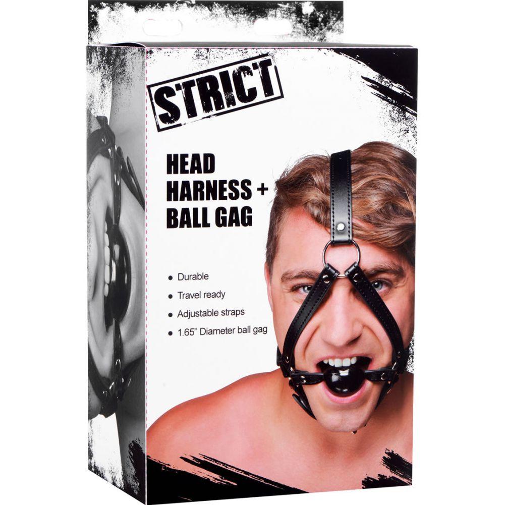STRICT Head Harness with Ball Gag - Extreme Toyz Singapore - https://extremetoyz.com.sg - Sex Toys and Lingerie Online Store - Bondage Gear / Vibrators / Electrosex Toys / Wireless Remote Control Vibes / Sexy Lingerie and Role Play / BDSM / Dungeon Furnitures / Dildos and Strap Ons  / Anal and Prostate Massagers / Anal Douche and Cleaning Aide / Delay Sprays and Gels / Lubricants and more...