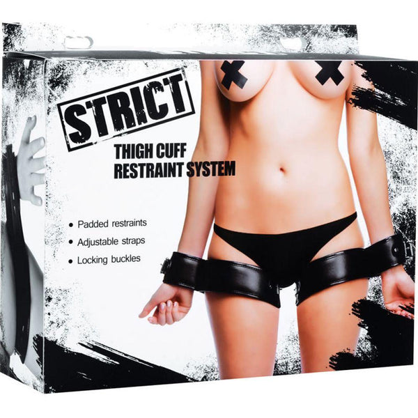 STRICT Thigh Cuff Restraint System - Extreme Toyz Singapore - https://extremetoyz.com.sg - Sex Toys and Lingerie Online Store - Bondage Gear / Vibrators / Electrosex Toys / Wireless Remote Control Vibes / Sexy Lingerie and Role Play / BDSM / Dungeon Furnitures / Dildos and Strap Ons  / Anal and Prostate Massagers / Anal Douche and Cleaning Aide / Delay Sprays and Gels / Lubricants and more...