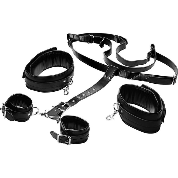 STRICT Deluxe Thigh Sling with Wrist Cuffs - Extreme Toyz Singapore - https://extremetoyz.com.sg - Sex Toys and Lingerie Online Store - Bondage Gear / Vibrators / Electrosex Toys / Wireless Remote Control Vibes / Sexy Lingerie and Role Play / BDSM / Dungeon Furnitures / Dildos and Strap Ons  / Anal and Prostate Massagers / Anal Douche and Cleaning Aide / Delay Sprays and Gels / Lubricants and more...