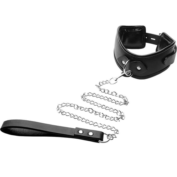 STRICT Padded Locking Posture Collar with Leash - Extreme Toyz Singapore - https://extremetoyz.com.sg - Sex Toys and Lingerie Online Store - Bondage Gear / Vibrators / Electrosex Toys / Wireless Remote Control Vibes / Sexy Lingerie and Role Play / BDSM / Dungeon Furnitures / Dildos and Strap Ons  / Anal and Prostate Massagers / Anal Douche and Cleaning Aide / Delay Sprays and Gels / Lubricants and more...