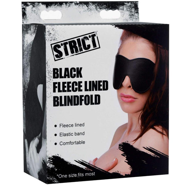 STRICT Black Fleece Lined Blindfold - Extreme Toyz Singapore - https://extremetoyz.com.sg - Sex Toys and Lingerie Online Store - Bondage Gear / Vibrators / Electrosex Toys / Wireless Remote Control Vibes / Sexy Lingerie and Role Play / BDSM / Dungeon Furnitures / Dildos and Strap Ons  / Anal and Prostate Massagers / Anal Douche and Cleaning Aide / Delay Sprays and Gels / Lubricants and more...