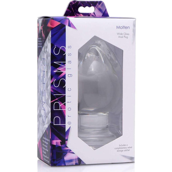 Prisms Erotic Glass Molten Wide Glass Butt Plug - Extreme Toyz Singapore - https://extremetoyz.com.sg - Sex Toys and Lingerie Online Store - Bondage Gear / Vibrators / Electrosex Toys / Wireless Remote Control Vibes / Sexy Lingerie and Role Play / BDSM / Dungeon Furnitures / Dildos and Strap Ons  / Anal and Prostate Massagers / Anal Douche and Cleaning Aide / Delay Sprays and Gels / Lubricants and more...