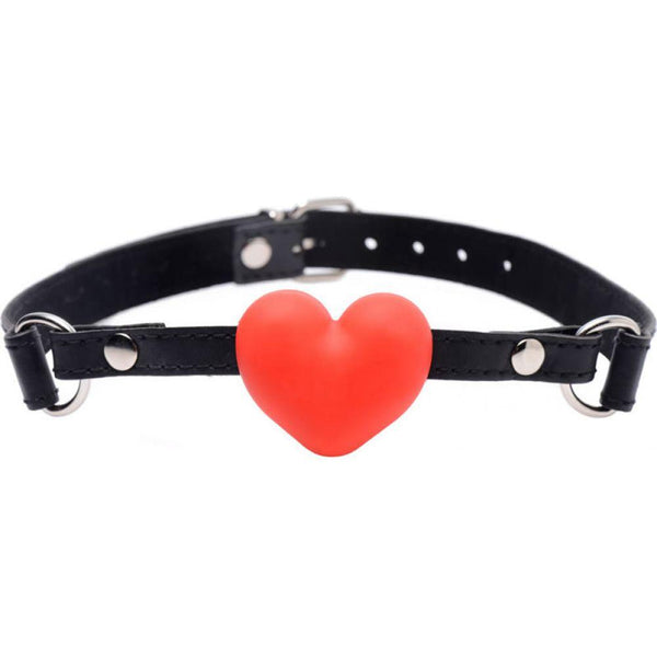 Heart Beat Silicone Heart Shaped Mouth Gag