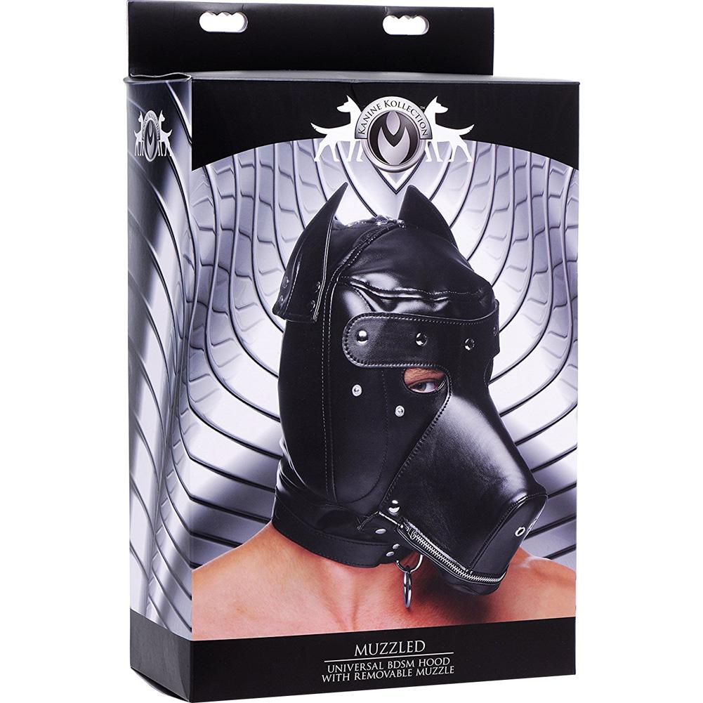 Master Series Muzzled Universal Hood with Removable Muzzle - Extreme Toyz Singapore - https://extremetoyz.com.sg - Sex Toys and Lingerie Online Store