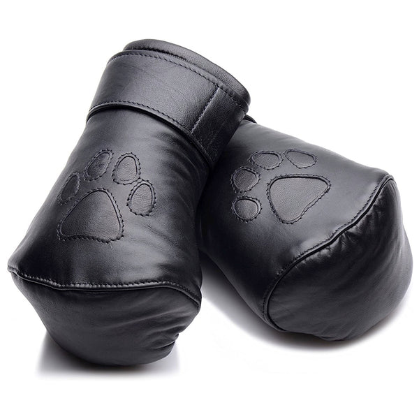 Strict Leather Padded Puppy Mitts (Genuine Leather) -  Extreme Toyz Singapore - https://extremetoyz.com.sg - Sex Toys and Lingerie Online Store