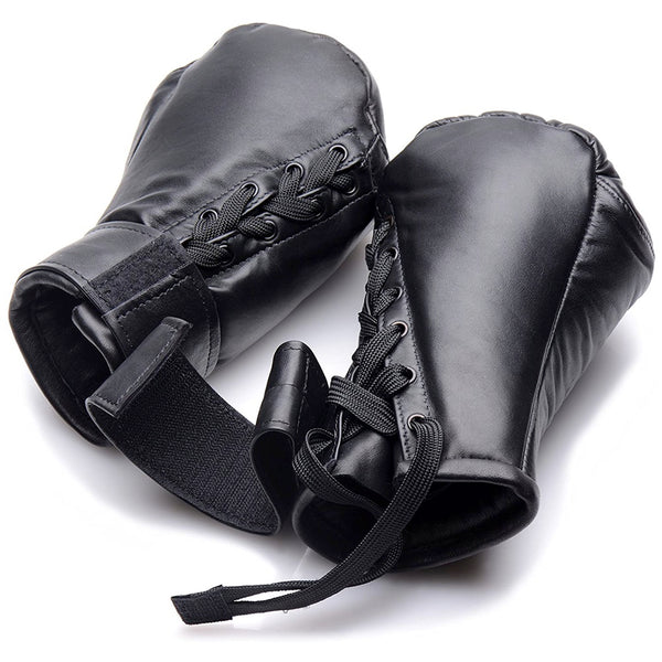 Strict Leather Padded Puppy Mitts (Genuine Leather) -  Extreme Toyz Singapore - https://extremetoyz.com.sg - Sex Toys and Lingerie Online Store