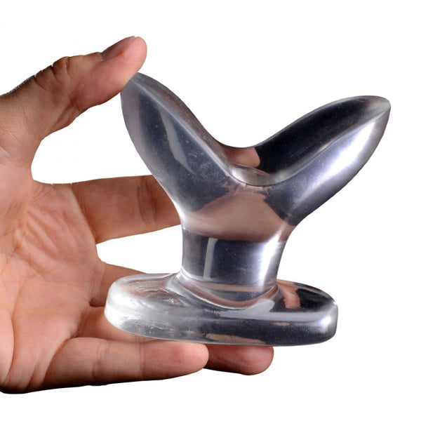 Master Series Anchored Clear Anal Plug - Extreme Toyz Singapore - https://extremetoyz.com.sg - Sex Toys and Lingerie Online Store