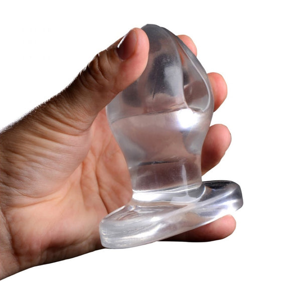 Master Series Anchored Clear Anal Plug - Extreme Toyz Singapore - https://extremetoyz.com.sg - Sex Toys and Lingerie Online Store