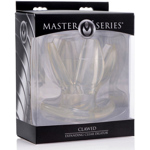 Master Series Clawed Expanding Clear Dilator - Extreme Toyz Singapore - https://extremetoyz.com.sg - Sex Toys and Lingerie Online Store