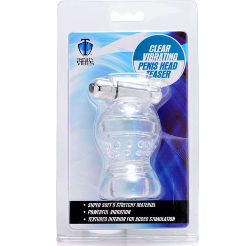 Trinity Vibes Clear Vibrating Penis Head Teaser - Extreme Toyz Singapore - https://extremetoyz.com.sg - Sex Toys and Lingerie Online Store