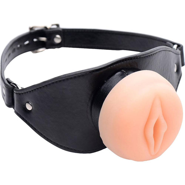 Master Series Pussy-Face Mouth Gag - Extreme Toyz Singapore - https://extremetoyz.com.sg - Sex Toys and Lingerie Online Store - Bondage Gear / Vibrators / Electrosex Toys / Wireless Remote Control Vibes / Sexy Lingerie and Role Play / BDSM / Dungeon Furnitures / Dildos and Strap Ons  / Anal and Prostate Massagers / Anal Douche and Cleaning Aide / Delay Sprays and Gels / Lubricants and more...