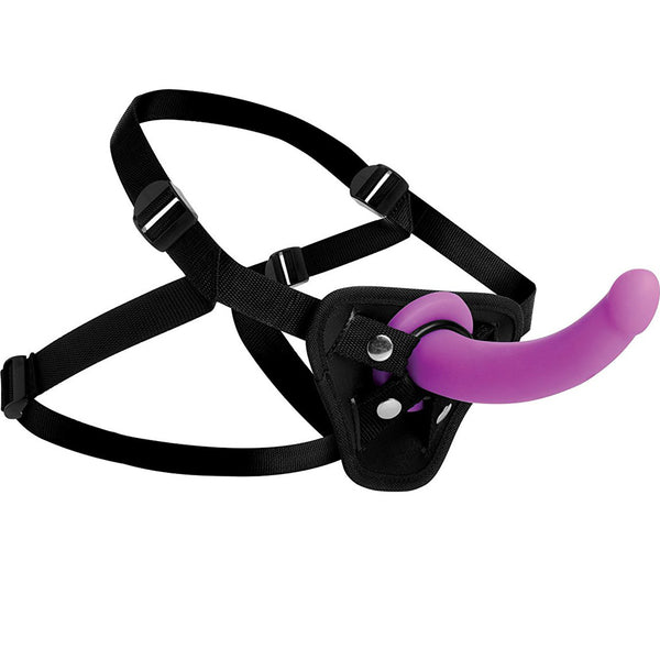 Navigator Silicone G-Spot Dildo with Harness