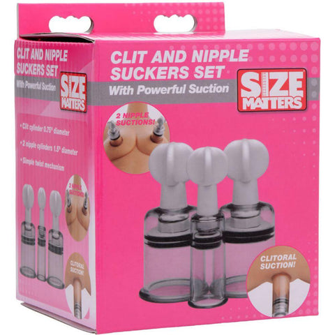 Size Matters Clit & Nipple Suckers Set - Extreme Toyz Singapore - https://extremetoyz.com.sg - Sex Toys and Lingerie Online Store
