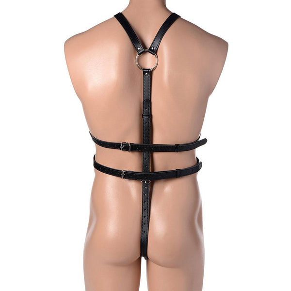 STRICT Male Full Body Harness - Extreme Toyz Singapore - https://extremetoyz.com.sg - Sex Toys and Lingerie Online Store - Bondage Gear / Vibrators / Electrosex Toys / Wireless Remote Control Vibes / Sexy Lingerie and Role Play / BDSM / Dungeon Furnitures / Dildos and Strap Ons  / Anal and Prostate Massagers / Anal Douche and Cleaning Aide / Delay Sprays and Gels / Lubricants and more...