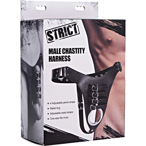 STRICT Male Chastity Harness - Extreme Toyz Singapore - https://extremetoyz.com.sg - Sex Toys and Lingerie Online Store - Bondage Gear / Vibrators / Electrosex Toys / Wireless Remote Control Vibes / Sexy Lingerie and Role Play / BDSM / Dungeon Furnitures / Dildos and Strap Ons  / Anal and Prostate Massagers / Anal Douche and Cleaning Aide / Delay Sprays and Gels / Lubricants and more...