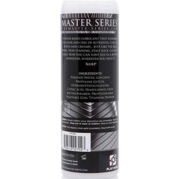 Master Series - Jizz Unscented Water-Based Lube 8 oz. - Extreme Toyz Singapore - https://extremetoyz.com.sg - Sex Toys and Lingerie Online Store