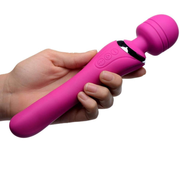 Whirling Wand 2 in 1 Silicone Dual Massage WandWand Essentials Whirling Wand 2 in 1 Rechargeable Wand - Extreme Toyz Singapore - https://extremetoyz.com.sg - Sex Toys and Lingerie Online Store - Bondage Gear / Vibrators / Electrosex Toys / Wireless Remote Control Vibes / Sexy Lingerie and Role Play / BDSM / Dungeon Furnitures / Dildos and Strap Ons  / Anal and Prostate Massagers / Anal Douche and Cleaning Aide / Delay Sprays and Gels / Lubricants and more...